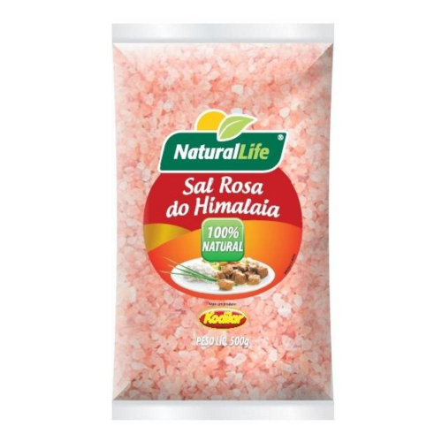 Sal Rosa do Himalaia - Grosso - Pacote 500g - Natural Life